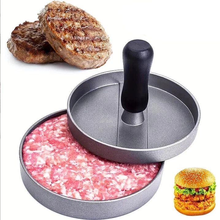 Aluminum Hamburger Press Stuffed Meat Grill Burger Patty Maker Tool Non Stick US gallery