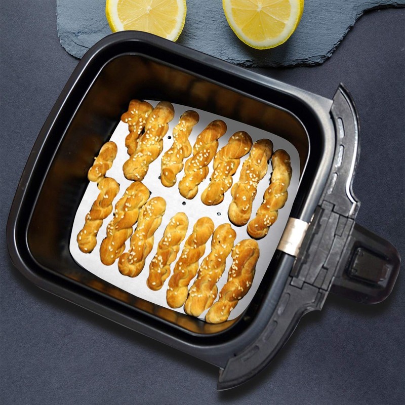 JANYUN 150Pcs 8.5 inch Air Fryer Parchment liners Papers inches, White gallery