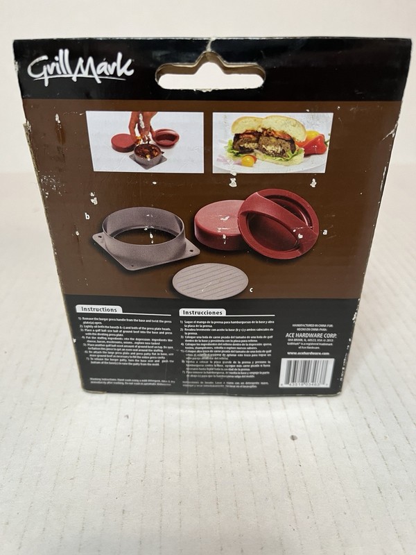 GRILL MARK STUFFED BURGER PRESS MODEL 8392078 New gallery