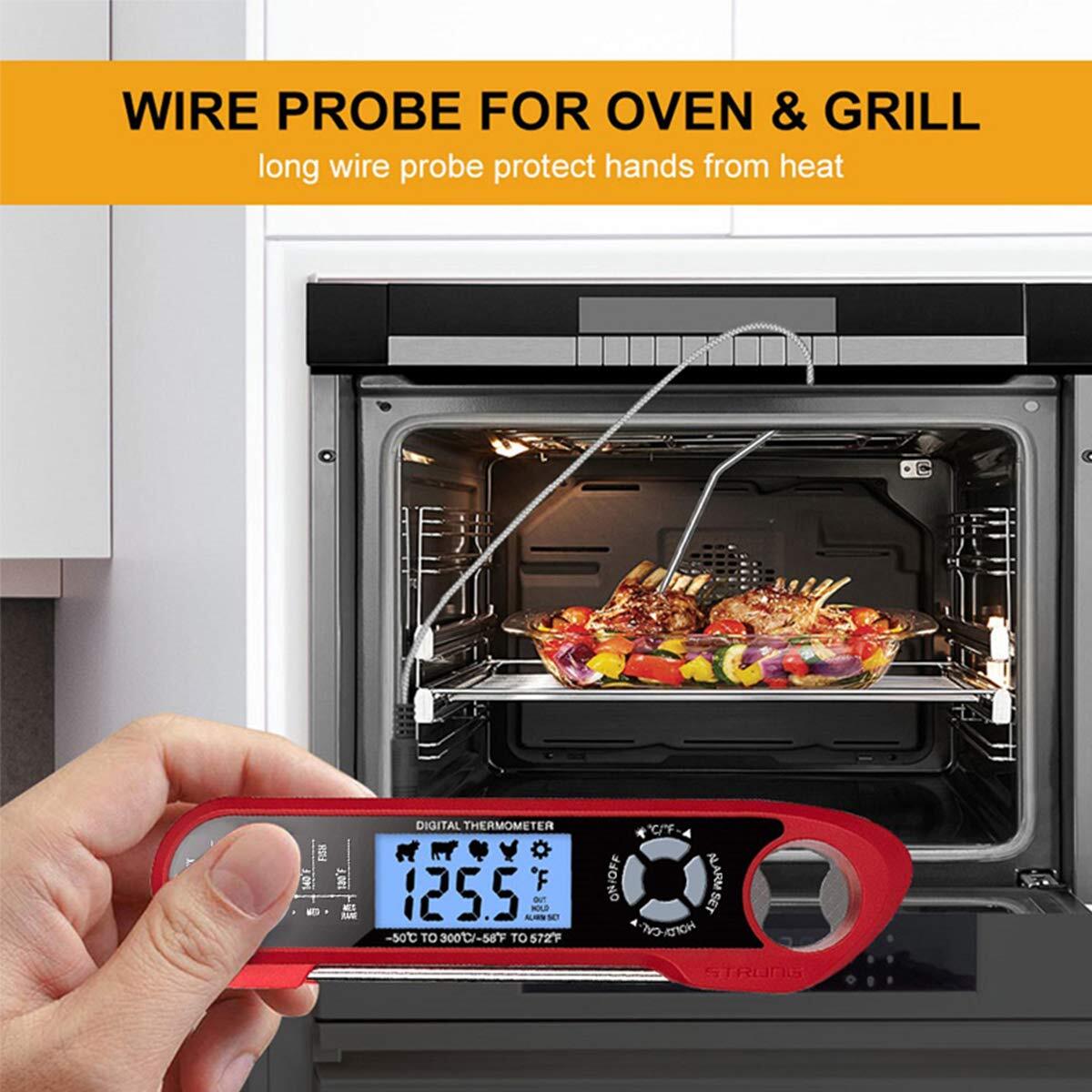 Double-Probe Meat Thermometer Wireless Digital Oven Grill Thermometer BBQ Gift gallery