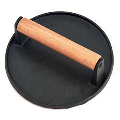 7 Inch Cast Iron Burger Press Smash Weight Heavy-Duty Hamburger Smasher Tool