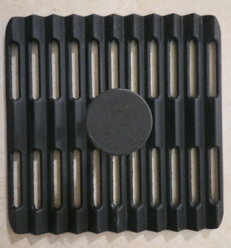 Meat Smasher for Ground Beef Big Cooking Grill Pan Smash Burger Press Black 9x9 gallery