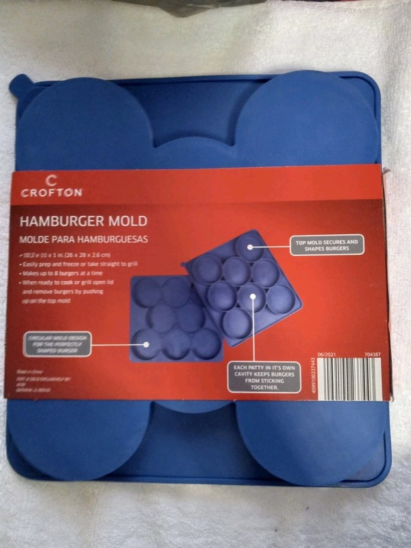 Crofton Burger Master Mold Innovative 8-in-1 Burger Press & Freezer Container gallery