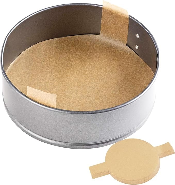 100 PCS Precut Circle Cake Pan Liners Rounds, 9 Inch Non 9 inches, Brown gallery