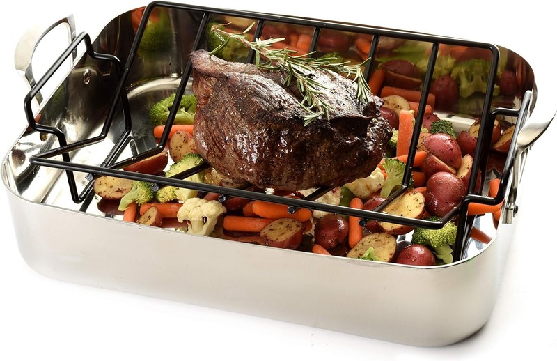 Nonstick Roasting Rack Heavy Duty Extra Large 13" x 10" 1-Count gallery