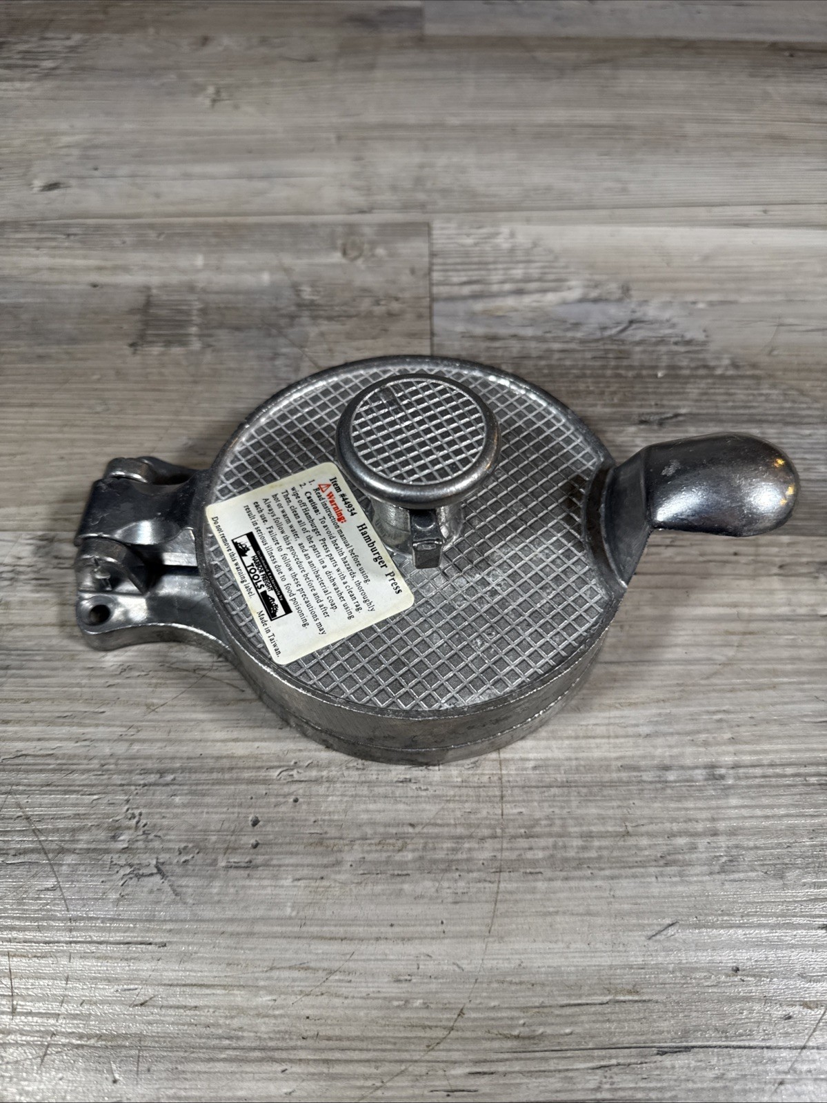 Harbor Freight Hamburger Press Aluminum Adjustable Hinged Lid gallery