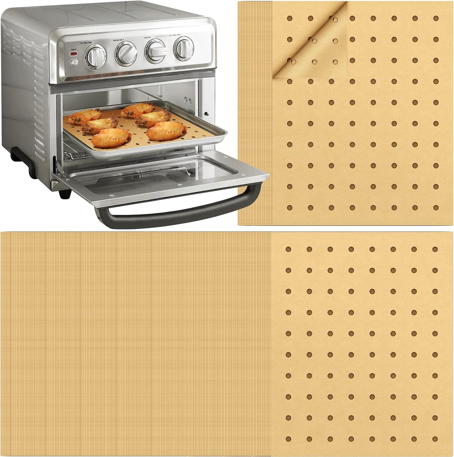 Air Fryer Disposable Parchment Paper Liners: 150pcs Airfryer Liners 9x11... gallery