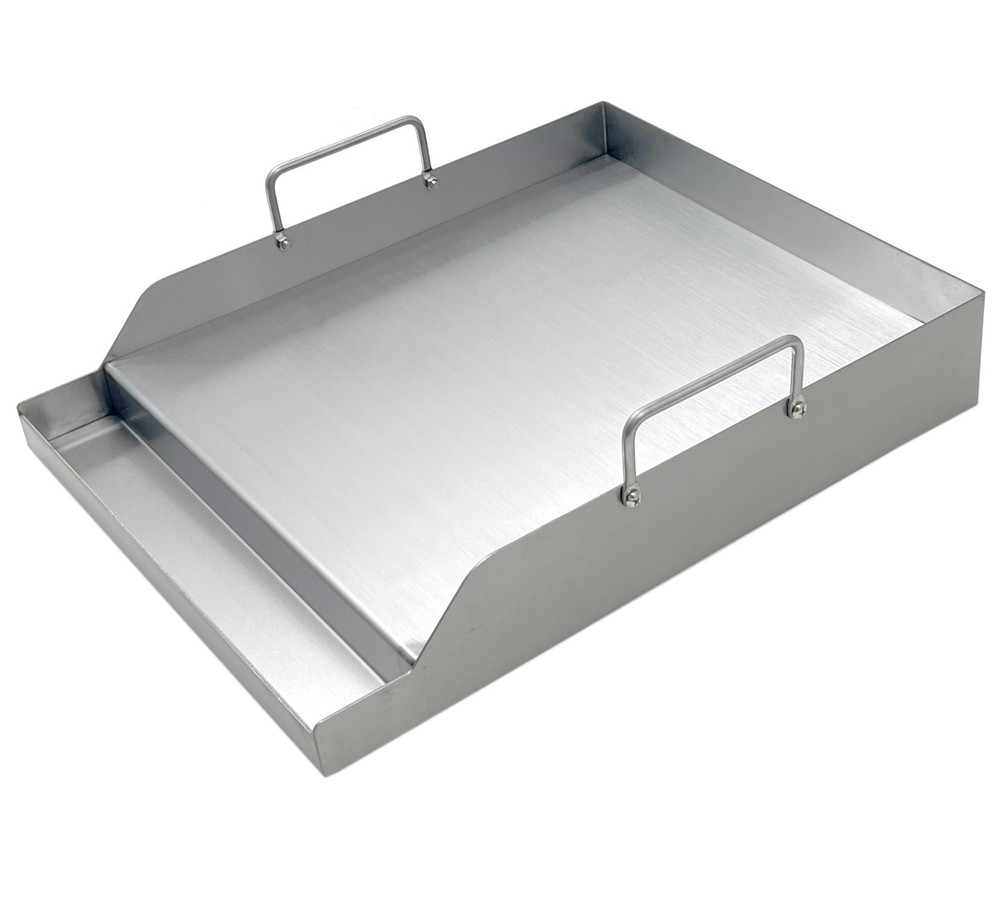 Parts DS125 Stainless Steel BBQ Cooking Griddle, Universal Flat Top Griddle w...