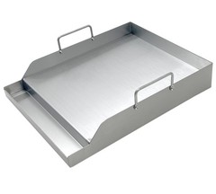 Parts DS125 Stainless Steel BBQ Cooking Griddle, Universal Flat Top Griddle w…