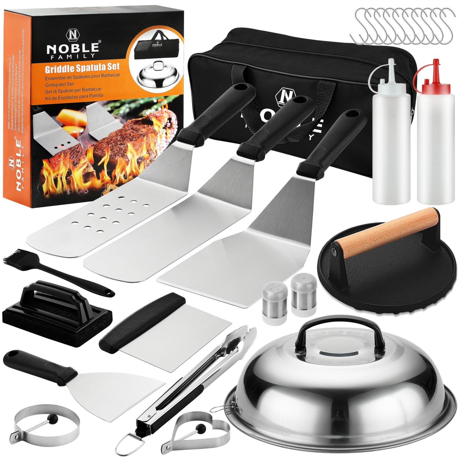 N NOBLE FAMILY 27 PCS Griddle Accessories Kit, Flat Top Grill Accessories Set... gallery