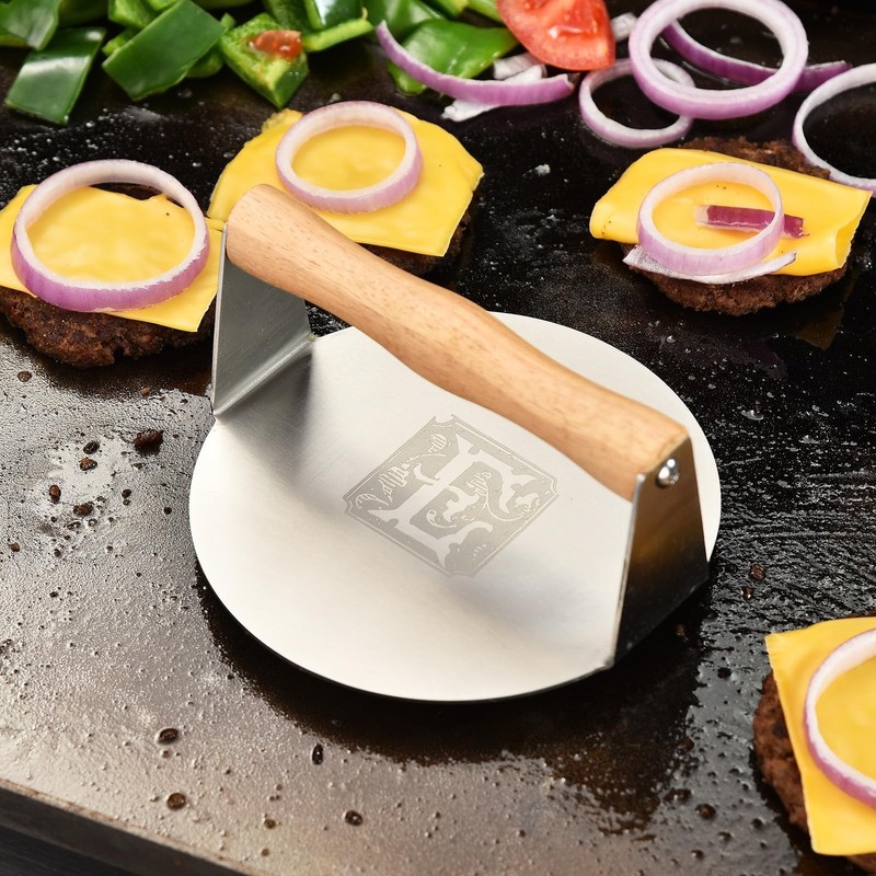 RTT Stainless Steel Burger Press-Engraved Letter Customized Gift idea,6 inch ... gallery
