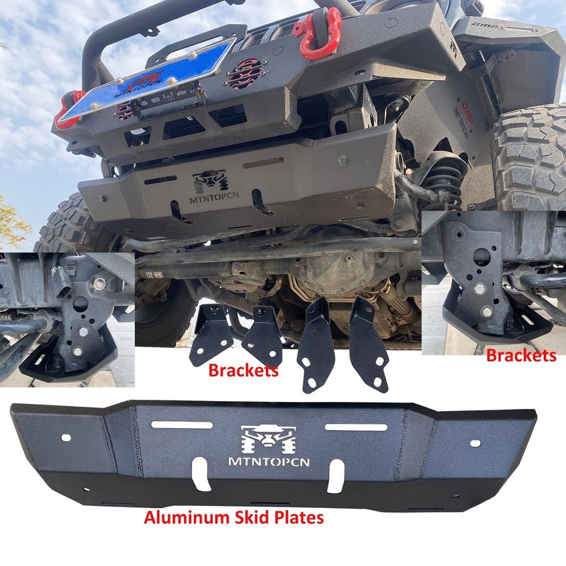 Aluminum JL & Gladiator Skid Plate Compatible with 2018-2025 Jeep Wrangler JL... gallery