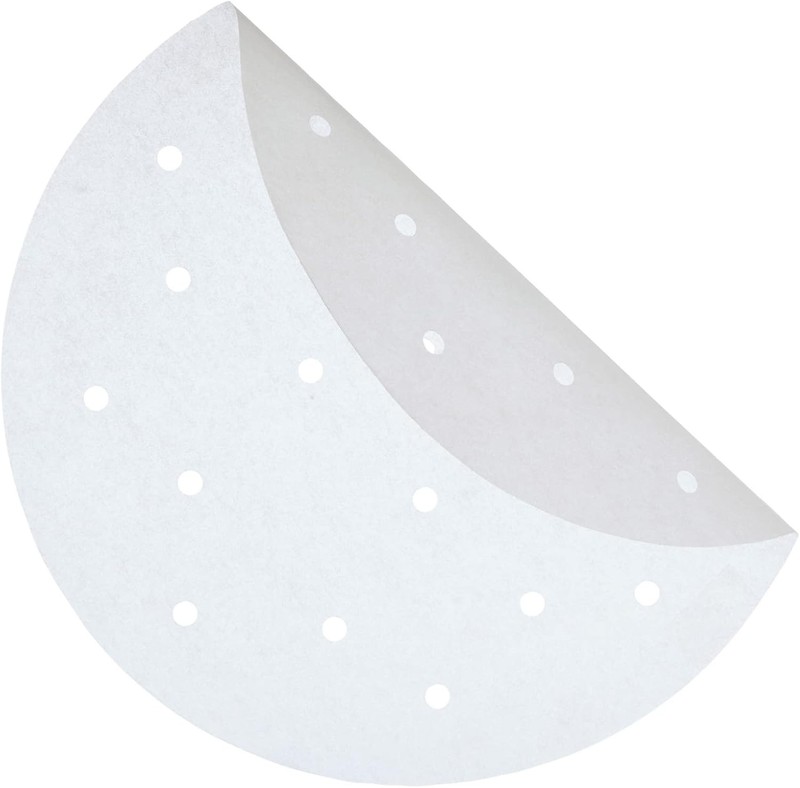 Juvale Air Fryer Liners Disposable - 8-Inch White, 8 inches, 8 Inch gallery