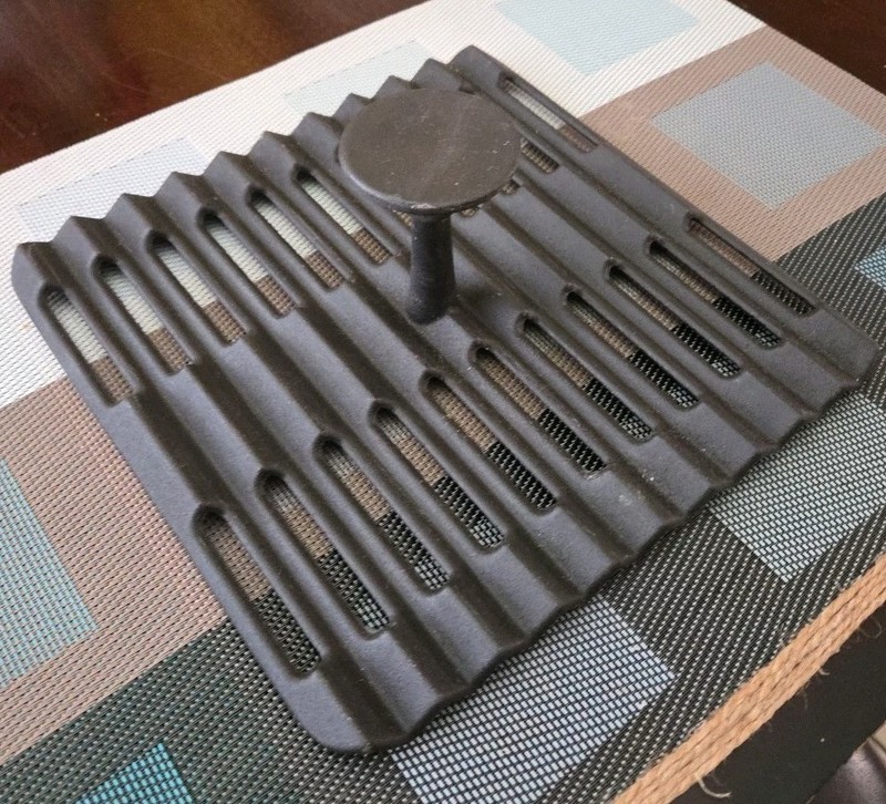 Meat Smasher for Ground Beef Big Cooking Grill Pan Smash Burger Press Black 9x9 gallery