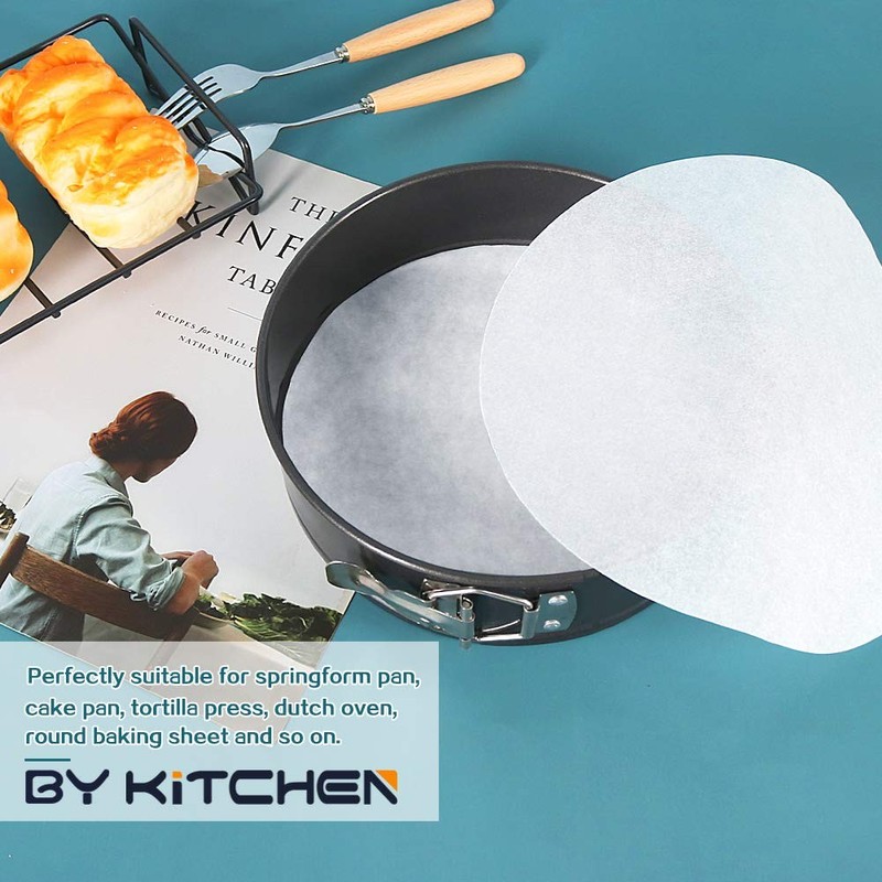 Baking Parchment Circles, Set of 100, 12 Inch Non Stick 12inch-100pcs, White gallery