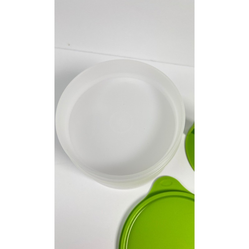 Tupperware Hamburger Press & Keepers Set Large Patty Mold & Storage gallery