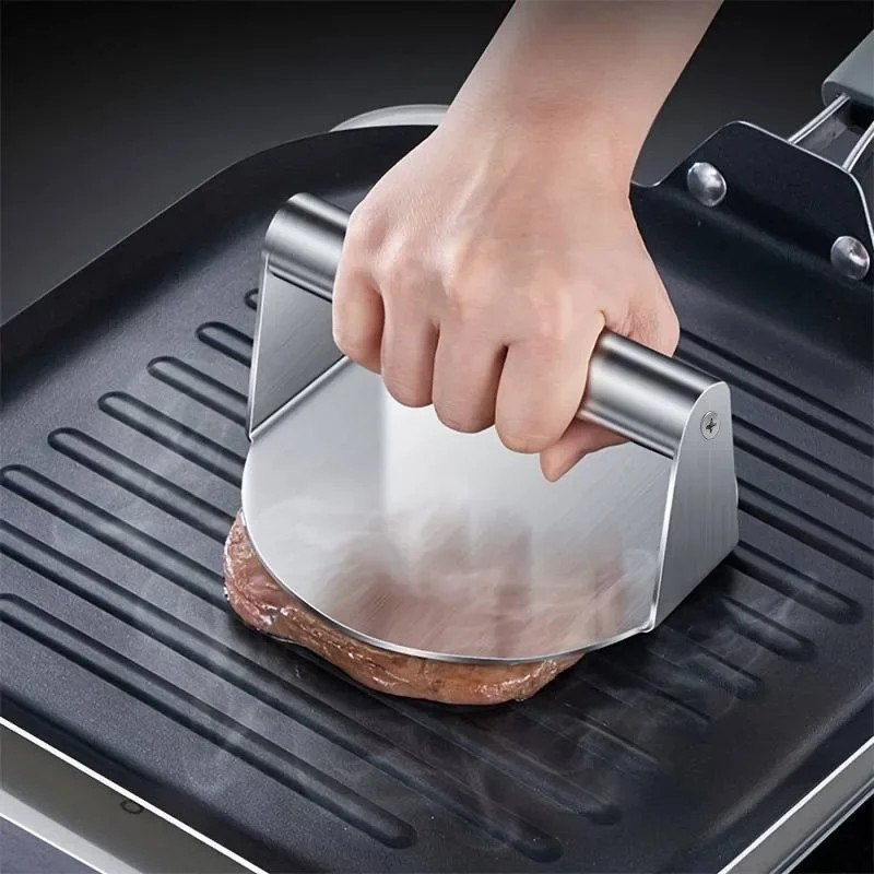 New Stainless Steel Smash Burger Press | Heavy Duty Patty Maker & Smashe gallery