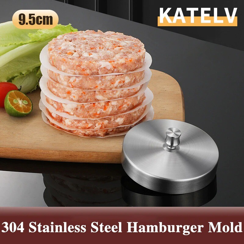 Hamburger Meat Press Maker Round Shape Non-Stick Stuffed Burger Patties Beef gallery