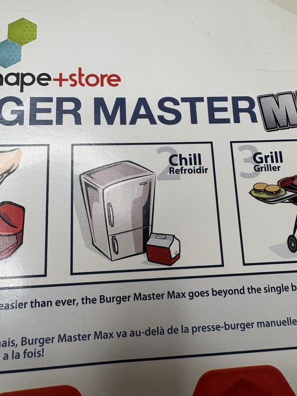 Shape + Store Burger Master Max Four Burger Press and Freezer Container in One gallery