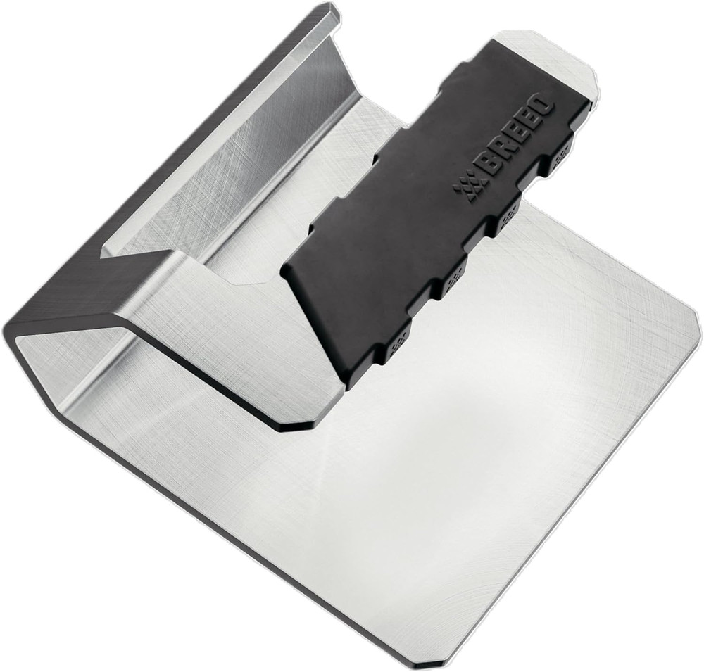 Breeo Griddle Press, 2.6 Lbs - Heavy-Duty, Stainless Steel, USA Made - Smash Bur