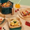 Square Mini Air Fryer Liners for Most 2-3 qt 6.3inch, 100Pcs, 6.3" gallery