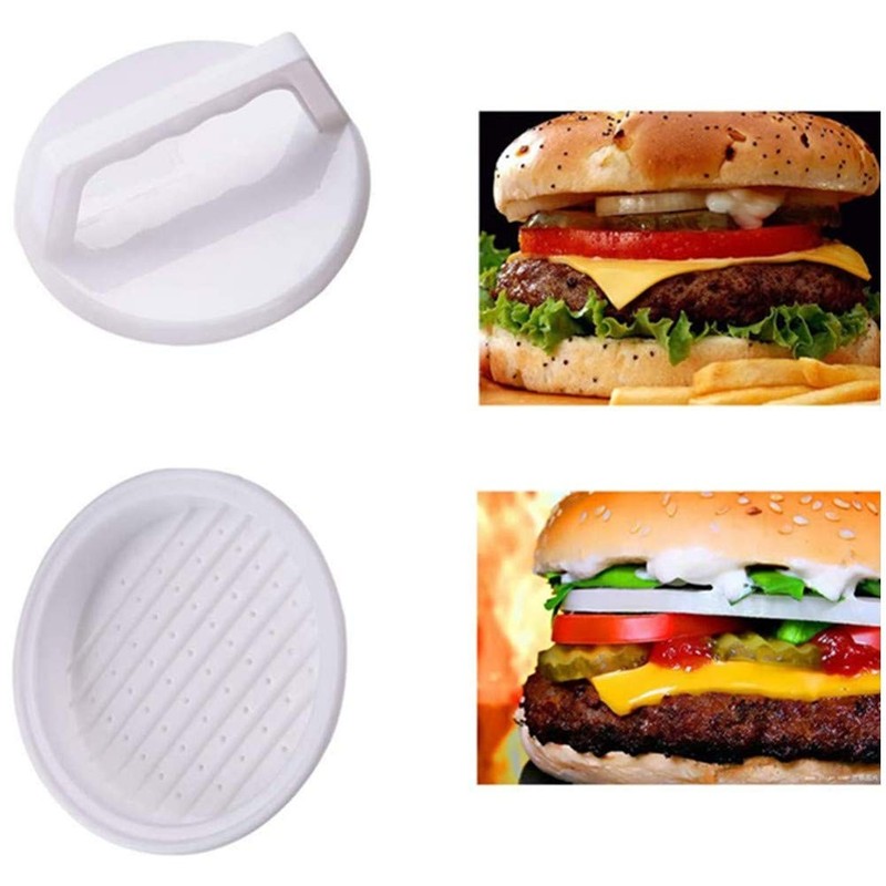 Hamburger Press Plastic Burger Maker Meat Set Kitchen Tool 2 Piece gallery