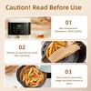 150Pcs Air Fryer Liners, 8 Inch Square 7.8inch X 1.77inch, natural wood color gallery