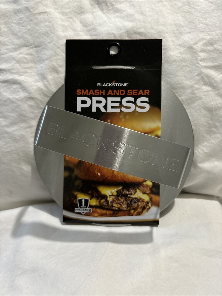 Blackstone 5349 Smash and Sear Press Burger Tool Stainless Steel Grill Gift New
