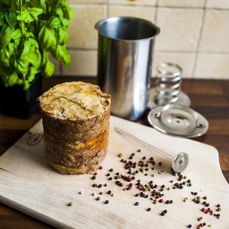 Effortless Homemade Deli Meat Maker with Integrated Thermometer – 2lb Capacity gallery