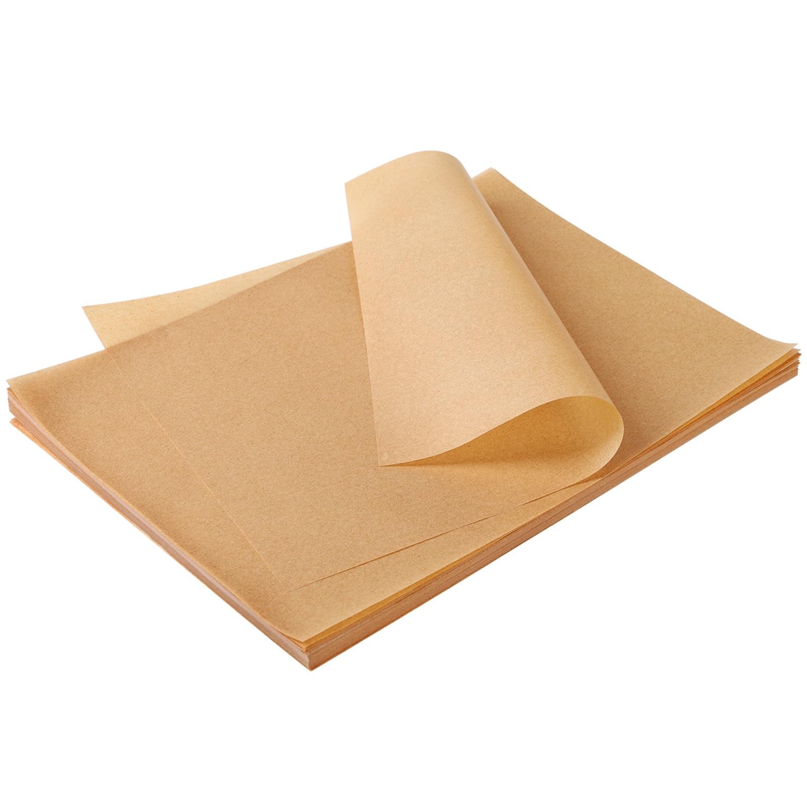 Putmhim 200 Pcs 9x13 Inches Unbleached Parchment Paper, Precut 9"x13", Wood gallery