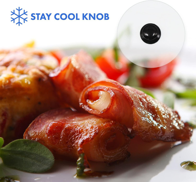 Bacon Press, round Tempered Glass Bacon Press and Splatter Shield, Perfectly Coo gallery