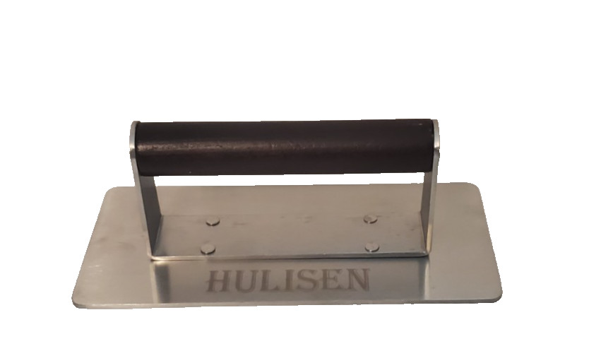 HULISEN Stainless Steel Bacon Press, 9 in Heavy Duty w/ Black Wood Hand gallery