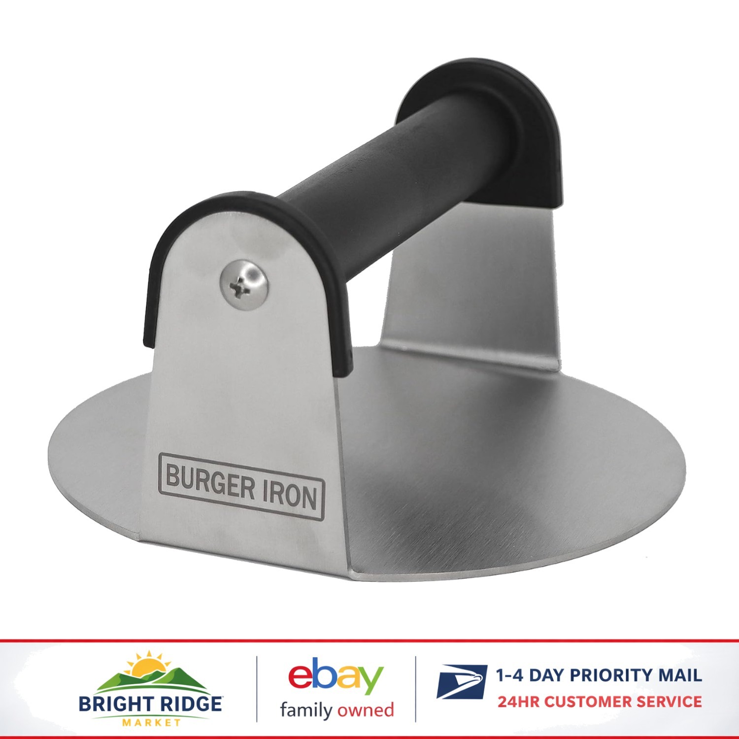 Stainless Steel Burger Smasher for Perfectly Flattened Patties Every Time gallery