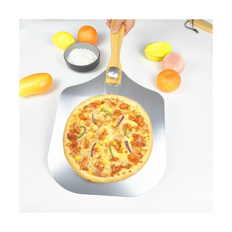 Pizza Peel 12 x 14inches, Pizza Paddle Pizza Spatula Shovel Pizza Cutter, Piz... gallery