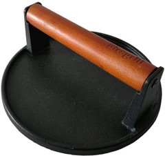 Burger Press 7.08″ Round,Heavy-Duty Cast Iron Smash Burger Press Meat Steak W…