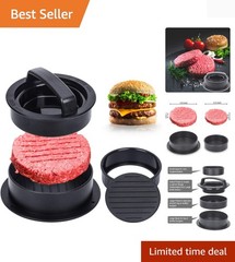 Burger Press, Hamburger Press Patty Maker With 100Pcs Hamburger Patty Paper, …