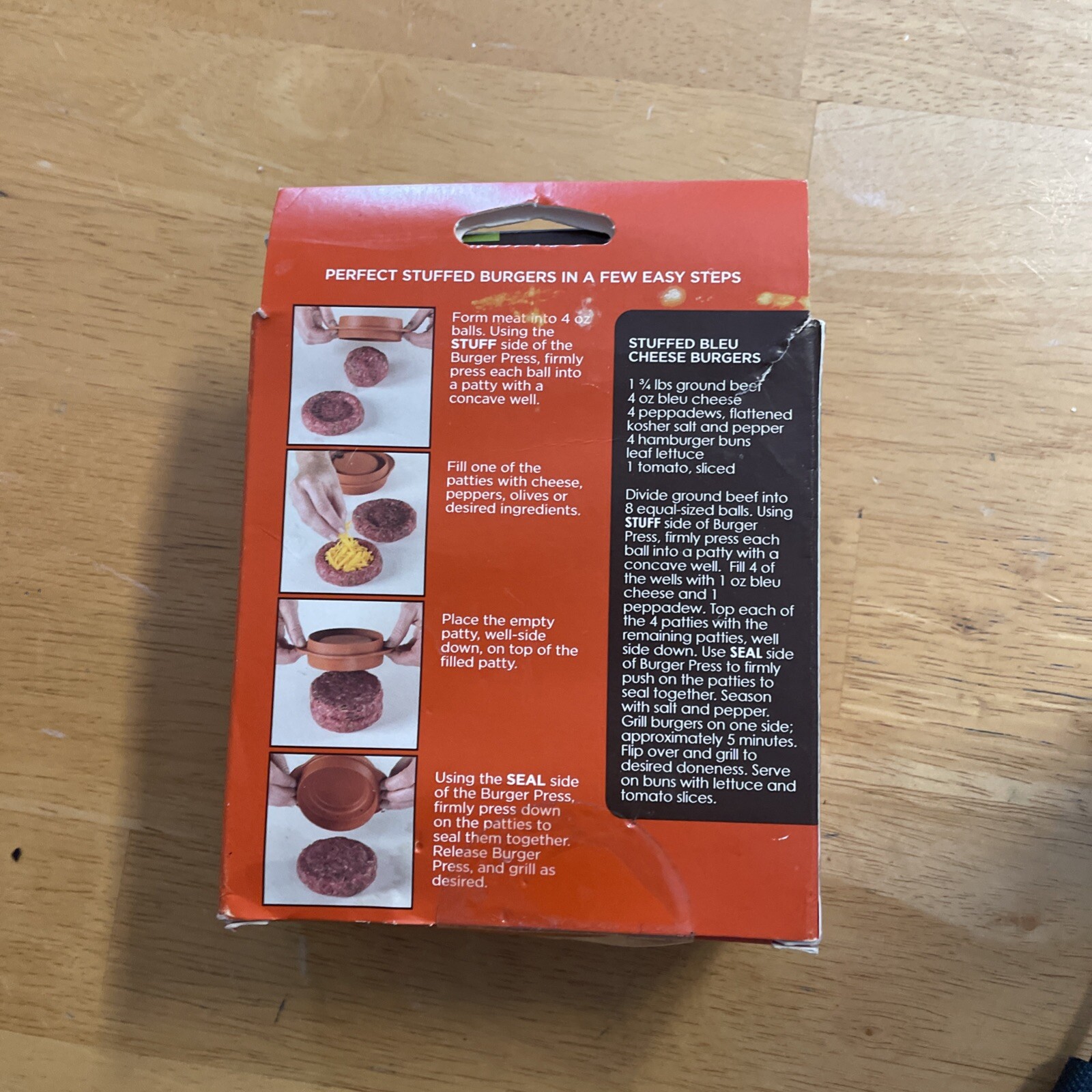 Nordic Ware 3 In 1 Stuffed Burger Maker & Patty Press Indoor Outdoor USA Vin gallery
