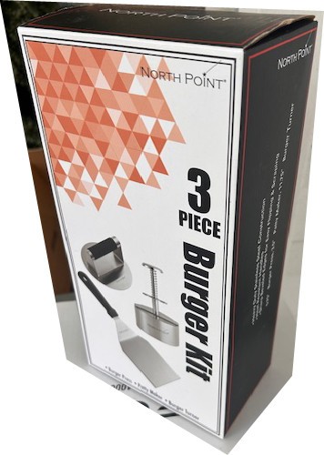North Point 3 Piece Stainless Steel Burger Kit w/ Press/ Maker/Turner "NEW" gallery