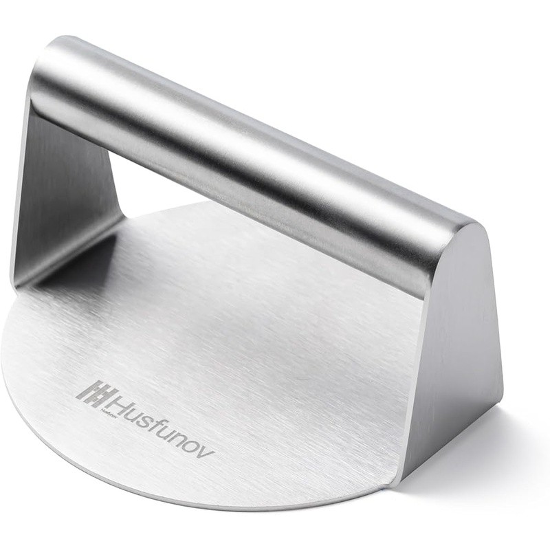 Premium Stainless Steel Burger Press Tool Meat Smasher Grilling Cooking New