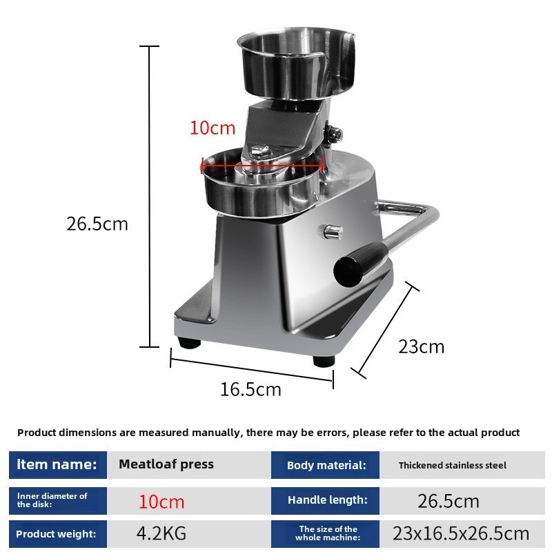 Patty Press Machine Patty Press Hamburger Patty Mold Patty Press Machine gallery