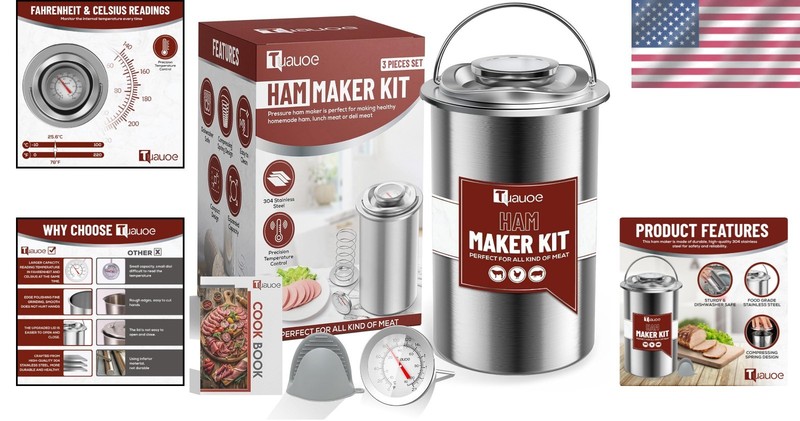 Deli Meat Maker Set - Stainless Steel Press with Silicone Accessories gallery
