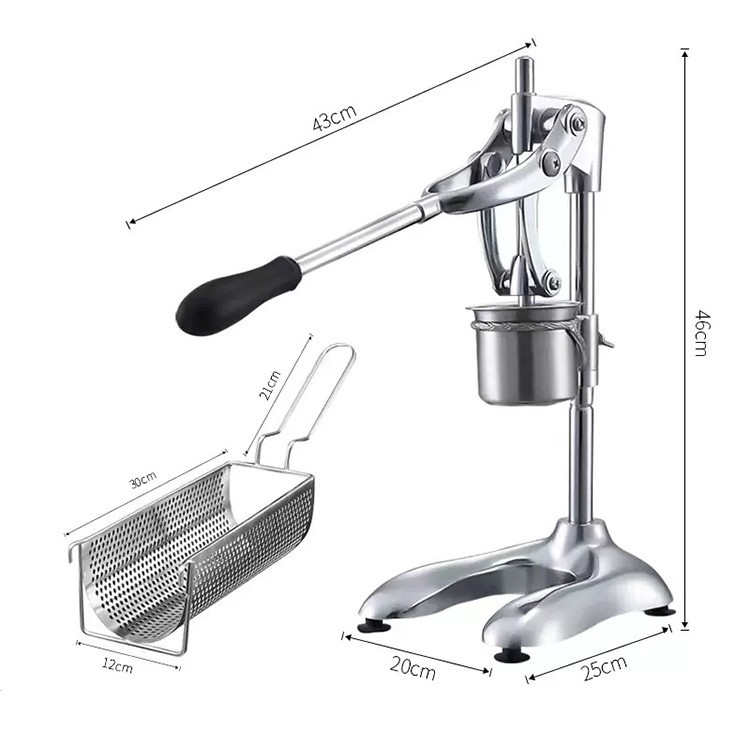 300mm Stainless Steel Mashed Potato Press Machine Hand Press Long Large French gallery