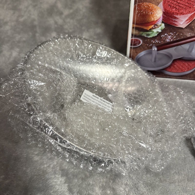 Parini Double Non-Stick Burger Press & Cheese Melting Dome 8.75" New Open Box gallery
