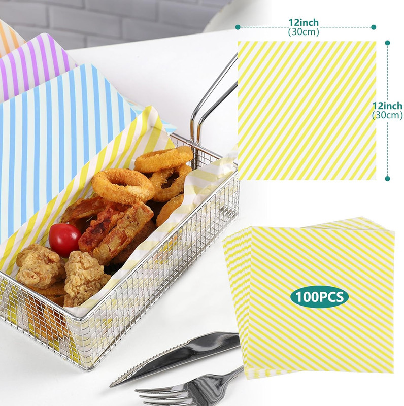 Mother's Day Parchment Paper for Holiday Treats 12 * 12 Inch, 100 Pcs Food Baske gallery