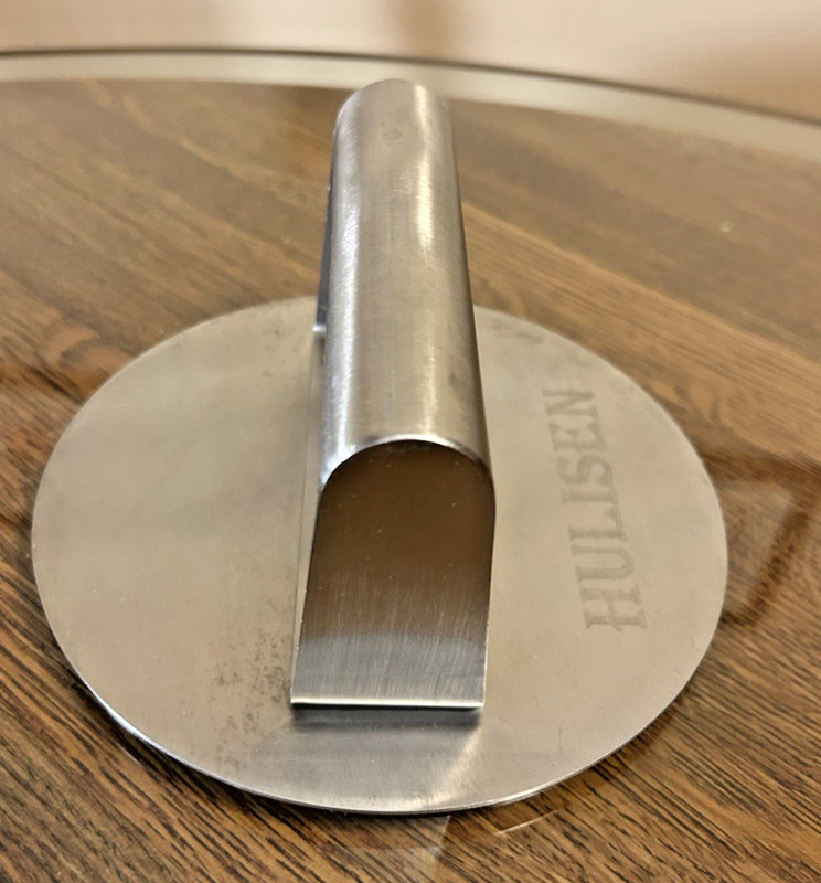 Hulisen Stainless Steel Burger Smasher 6.25" Diameter Kitchen Compressor Tool gallery