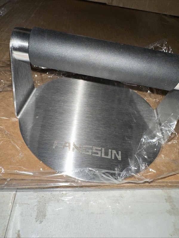 Fangsun 6 Inch Burger Press Stainless Steel with Soft Grip Handle Kitchen Tool gallery
