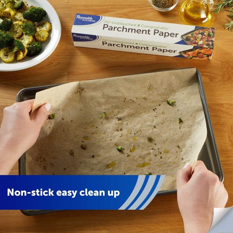 Reynolds Kitchens Unbleached Parchment Paper Roll, 45 Square Feet gallery