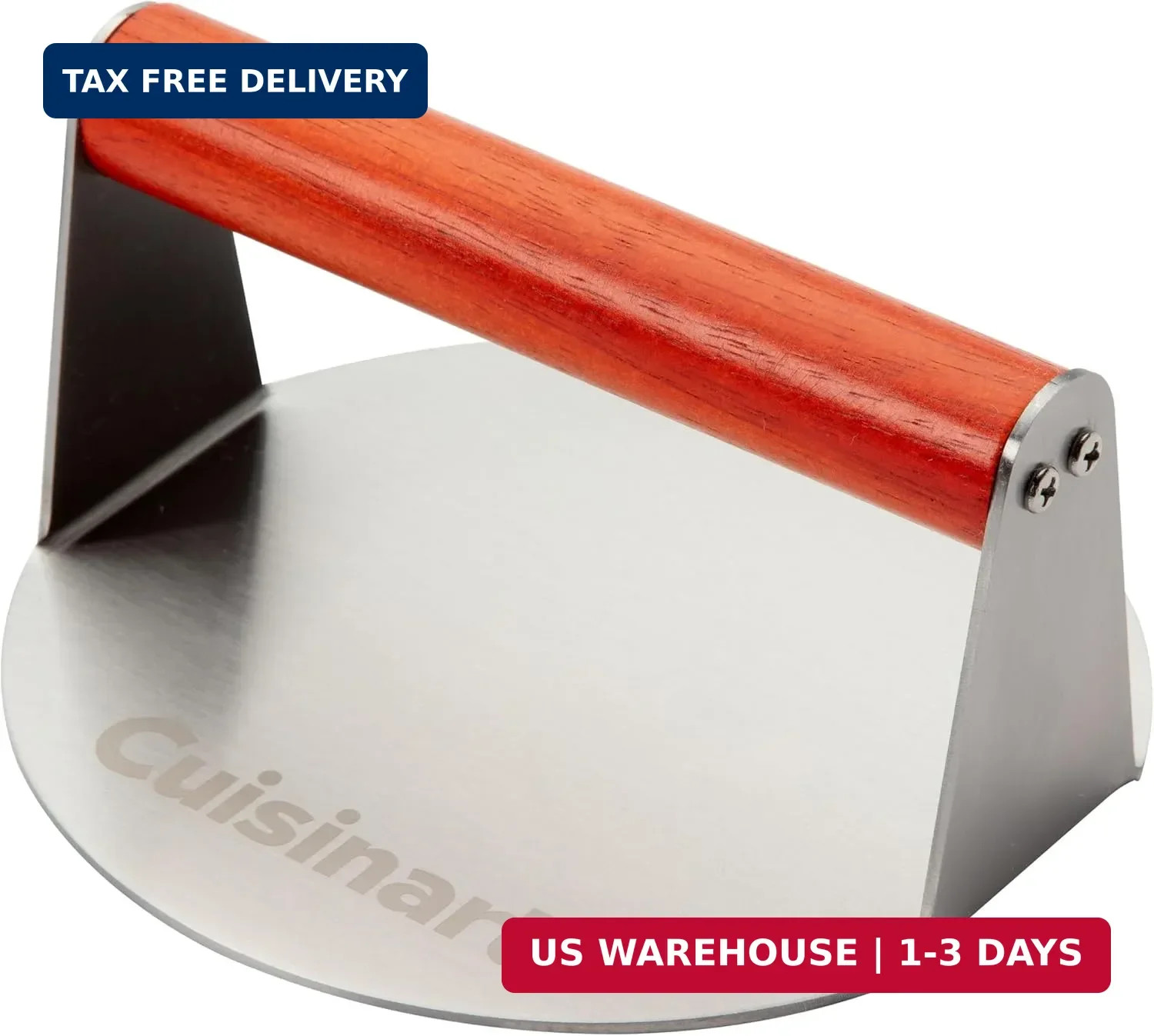Cuisinart 6" Stainless Steel Smashed Burger Press, Juicy and Crispy Burgers for gallery