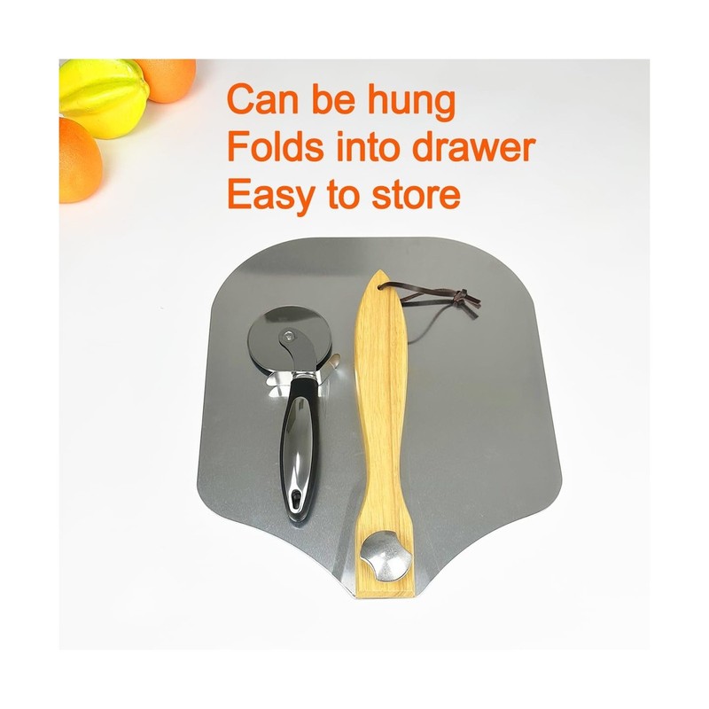 Pizza Peel 12 x 14inches, Pizza Paddle Pizza Spatula Shovel Pizza Cutter, Piz... gallery