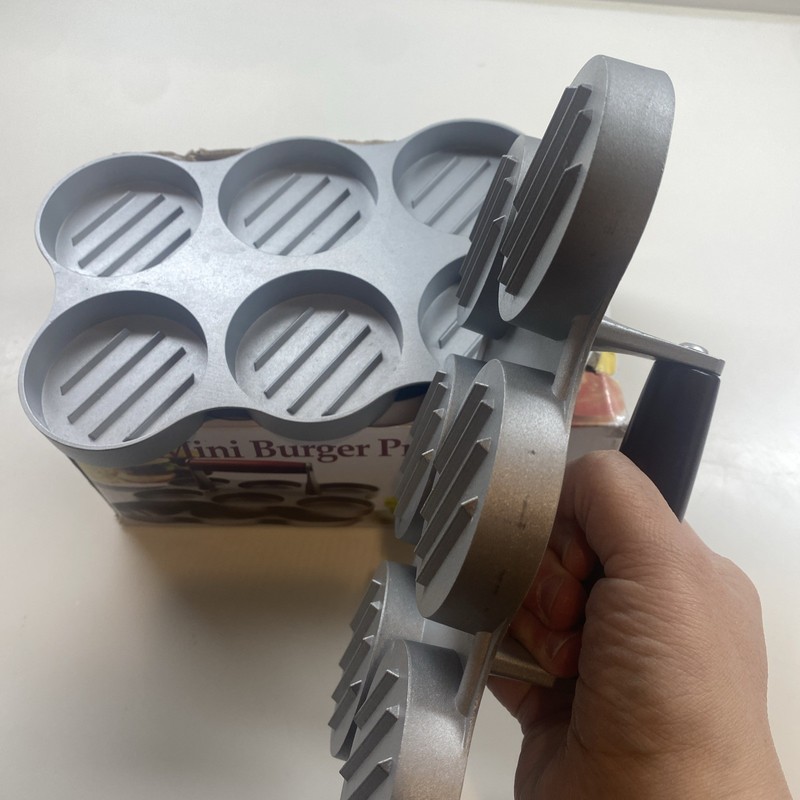 Norpro Mini Burger Press for 6 Sliders 20oz Non-Stick Aluminum gallery